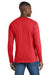 Port & Company PC450LS Mens Fan Favorite Long Sleeve Crewneck T-Shirt Bright Red Model Back