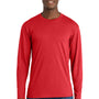 Port & Company Mens Fan Favorite Long Sleeve Crewneck T-Shirt - Bright Red