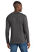 Port & Company PC450LS Mens Fan Favorite Long Sleeve Crewneck T-Shirt Charcoal Grey Model Back