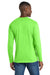Port & Company PC450LS Mens Fan Favorite Long Sleeve Crewneck T-Shirt Flash Green Model Back
