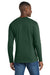 Port & Company PC450LS Mens Fan Favorite Long Sleeve Crewneck T-Shirt Forest Green Model Back