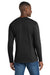 Port & Company PC450LS Mens Fan Favorite Long Sleeve Crewneck T-Shirt Jet Black Model Back