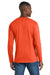 Port & Company PC450LS Mens Fan Favorite Long Sleeve Crewneck T-Shirt Orange Model Back