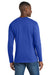Port & Company PC450LS Mens Fan Favorite Long Sleeve Crewneck T-Shirt True Royal Blue Model Back