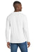Port & Company PC450LS Mens Fan Favorite Long Sleeve Crewneck T-Shirt White Model Back