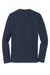 Port & Company PC450LS Mens Fan Favorite Long Sleeve Crewneck T-Shirt Deep Navy Blue Flat Back