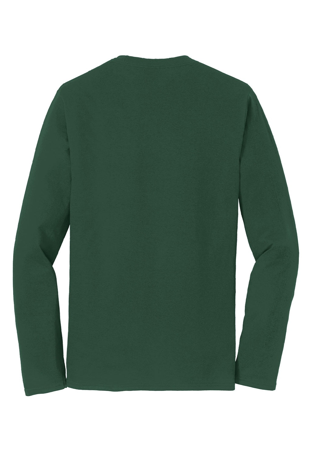 Port & Company PC450LS Mens Fan Favorite Long Sleeve Crewneck T-Shirt Forest Green Flat Back