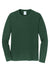 Port & Company PC450LS Mens Fan Favorite Long Sleeve Crewneck T-Shirt Forest Green Flat Front