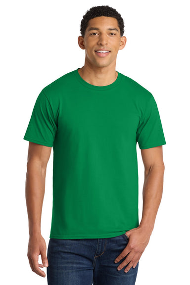 Port & Company PC450 Mens Fan Favorite Short Sleeve Crewneck T-Shirt Athletic Kelly Green Model Front