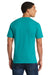 Port & Company PC450 Mens Fan Favorite Short Sleeve Crewneck T-Shirt Bright Aqua Blue Model Back