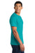 Port & Company PC450 Mens Fan Favorite Short Sleeve Crewneck T-Shirt Bright Aqua Blue Model Side