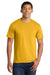 Port & Company PC450 Mens Fan Favorite Short Sleeve Crewneck T-Shirt Bright Gold Model Front
