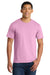 Port & Company PC450 Mens Fan Favorite Short Sleeve Crewneck T-Shirt Candy Pink Model Front
