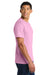 Port & Company PC450 Mens Fan Favorite Short Sleeve Crewneck T-Shirt Candy Pink Model Side