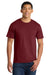Port & Company PC450 Mens Fan Favorite Short Sleeve Crewneck T-Shirt Cardinal Red Model Front