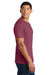 Port & Company PC450 Mens Fan Favorite Short Sleeve Crewneck T-Shirt Garnet Red Model Side