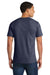 Port & Company PC450 Mens Fan Favorite Short Sleeve Crewneck T-Shirt Heather Navy Blue Model Back