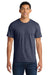 Port & Company PC450 Mens Fan Favorite Short Sleeve Crewneck T-Shirt Heather Navy Blue Model Front
