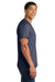 Port & Company PC450 Mens Fan Favorite Short Sleeve Crewneck T-Shirt Heather Navy Blue Model Side