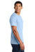 Port & Company PC450 Mens Fan Favorite Short Sleeve Crewneck T-Shirt Light Blue Model Side