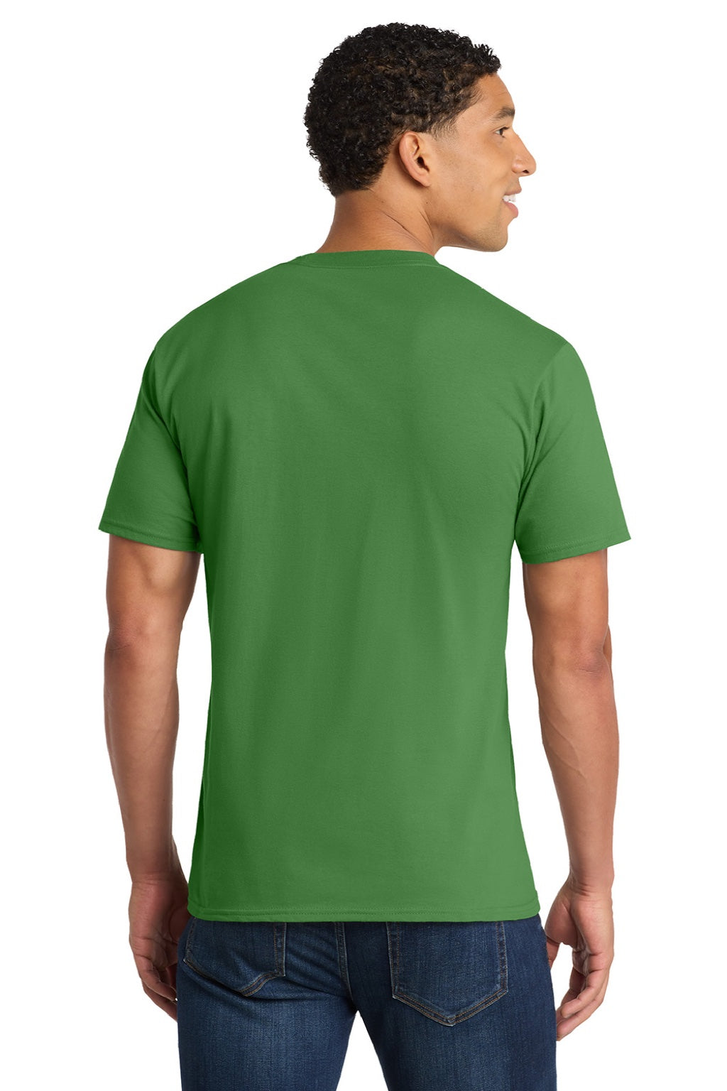 Port & Company PC450 Mens Fan Favorite Short Sleeve Crewneck T-Shirt Pro Kelly Green Model Back