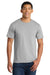 Port & Company PC450 Mens Fan Favorite Short Sleeve Crewneck T-Shirt Silver Grey Model Front
