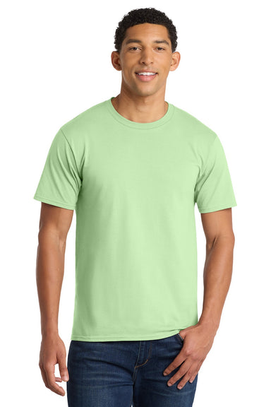 Port & Company PC450 Mens Fan Favorite Short Sleeve Crewneck T-Shirt Spearmint Green Model Front