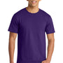 Port & Company Mens Fan Favorite Short Sleeve Crewneck T-Shirt - Team Purple