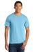 Port & Company PC450 Mens Fan Favorite Short Sleeve Crewneck T-Shirt Tidal Wave Blue Model Front