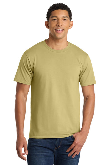 Port & Company PC450 Mens Fan Favorite Short Sleeve Crewneck T-Shirt Trophy Gold Model Front