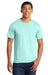 Port & Company PC450 Mens Fan Favorite Short Sleeve Crewneck T-Shirt True Celadon Blue Model Front