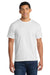 Port & Company PC450 Mens Fan Favorite Short Sleeve Crewneck T-Shirt White Model Front