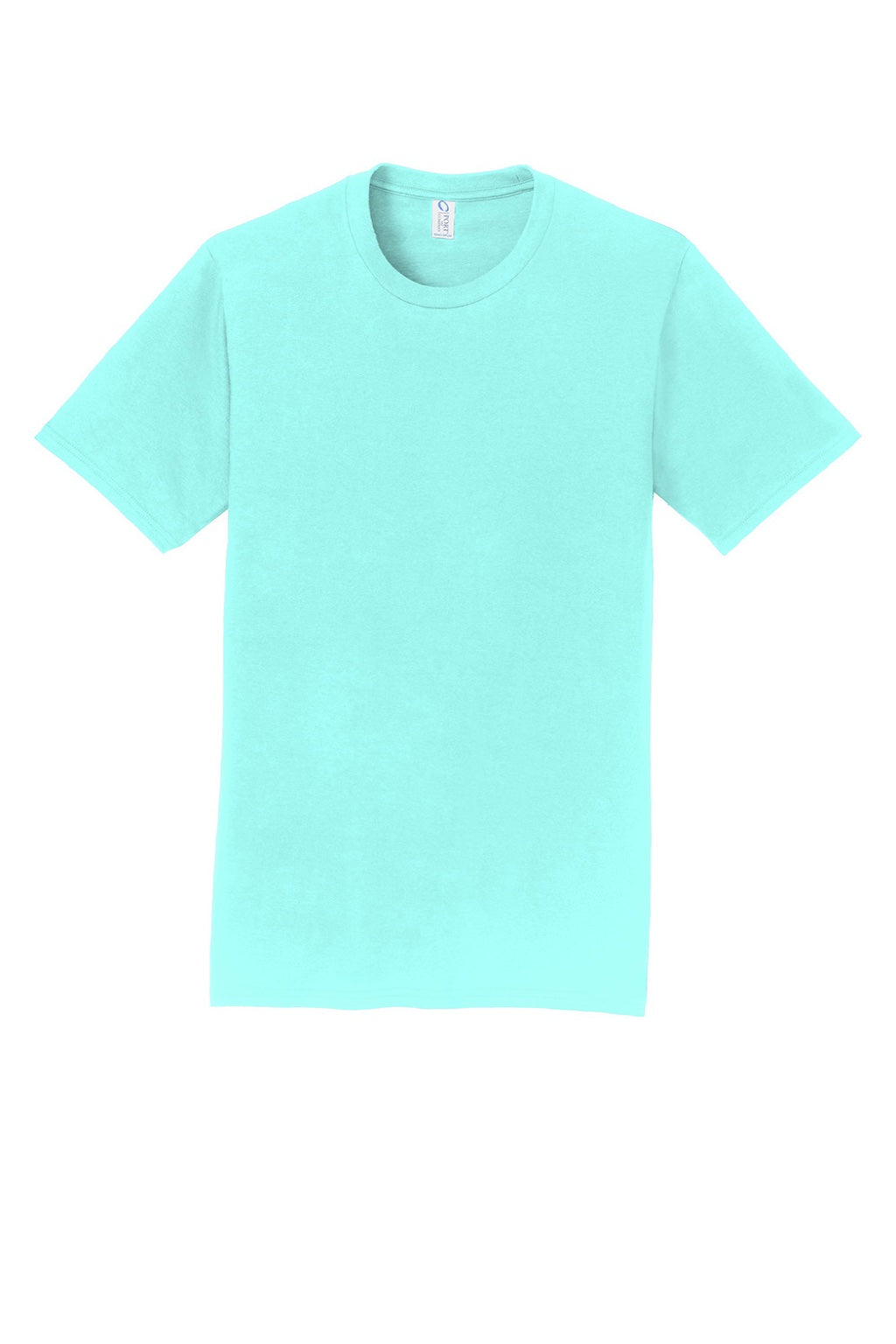 Port & Company PC450 Mens Fan Favorite Short Sleeve Crewneck T-Shirt True Celadon Blue Flat Front