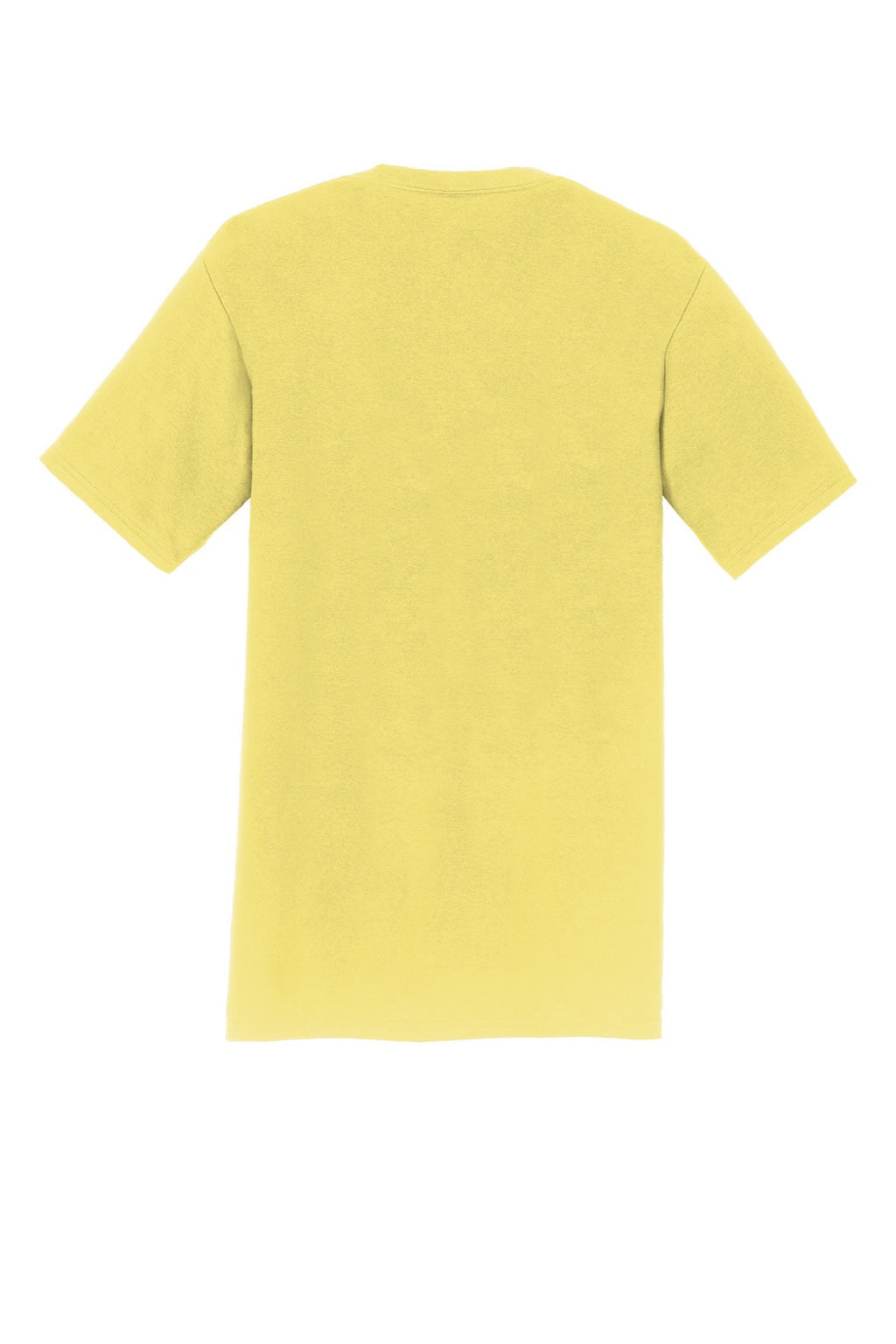 Port & Company PC450 Mens Fan Favorite Short Sleeve Crewneck T-Shirt Yellow Flat Back