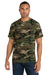 Port & Company PC54C Mens Core Short Sleeve Crewneck T-Shirt Military Camo Model Front