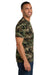 Port & Company PC54C Mens Core Short Sleeve Crewneck T-Shirt Military Camo Model Side