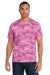 Port & Company PC54C Mens Core Short Sleeve Crewneck T-Shirt Pink Camo Model Front