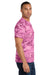Port & Company PC54C Mens Core Short Sleeve Crewneck T-Shirt Pink Camo Model Side
