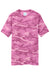 Port & Company PC54C Mens Core Short Sleeve Crewneck T-Shirt Pink Camo Flat Front