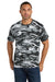 Port & Company PC54C Mens Core Short Sleeve Crewneck T-Shirt Winter Camo Model Front