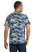 Port & Company PC54C Mens Core Short Sleeve Crewneck T-Shirt Woodland Blue Camo Model Back