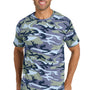 Port & Company Mens Core Short Sleeve Crewneck T-Shirt - Woodland Blue Camo