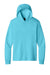 Port & Company PC54H Mens Core Cotton Long Sleeve Hooded T-Shirt Hoodie Aquatic Blue Flat Front