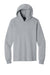 Port & Company PC54H Mens Core Cotton Long Sleeve Hooded T-Shirt Hoodie Heather Grey Flat Front