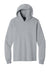 Port & Company PC54H Mens Core Cotton Long Sleeve Hooded T-Shirt Hoodie Heather Grey Flat Front