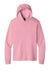 Port & Company PC54H Mens Core Cotton Long Sleeve Hooded T-Shirt Hoodie Candy Pink Flat Front