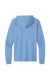 Port & Company PC54H Mens Core Cotton Long Sleeve Hooded T-Shirt Hoodie Carolina Blue Flat Back