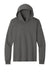Port & Company PC54H Mens Core Cotton Long Sleeve Hooded T-Shirt Hoodie Charcoal Grey Flat Front
