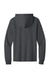 Port & Company PC54H Mens Core Cotton Long Sleeve Hooded T-Shirt Hoodie Heather Dark Grey Flat Back