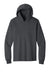 Port & Company PC54H Mens Core Cotton Long Sleeve Hooded T-Shirt Hoodie Heather Dark Grey Flat Front